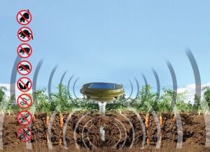 TP-1500 Solar Hayvan Kovucu | 2000m² Etkili Köstebek, Fare, Yılan, Ayı, Domuz Kovucu Sistem