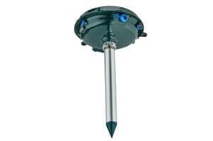 جهاز TAREX TP-1500 لطرد الشامات والعقارب والثعابين والفئران بالطاقة الشمسية. محرك بالموجات فوق الصوتية واهتزاز تيار مستمر.