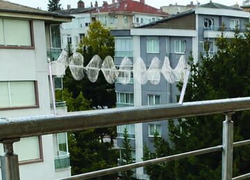 Helezonik ve reflektörlü kuş kovucu